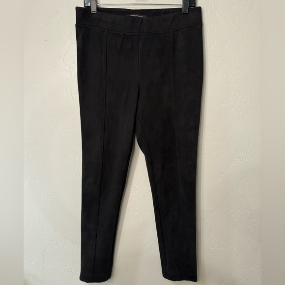 Andrew Marc Pants Faux Suede Pull-On Stretch Legging Black SZ MEDIUM - NEW! - Picture 6 of 16